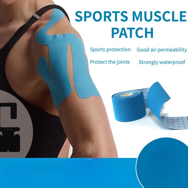 Muscle Patch, Elastic Exercise Kinesiology Tape, Muscle Bandage For Sports Fitness & Workout,Fitness Protector