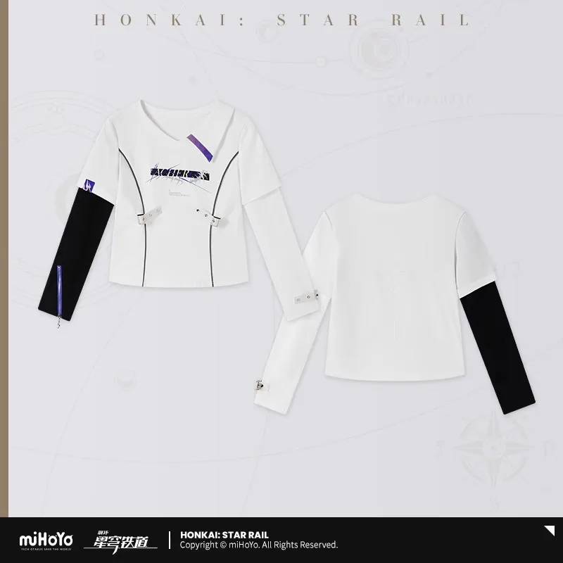 Acheron Shirt MiHoYo Official Original Honkai Star Rail Acheron Theme Impression Series Long Sleeved T-shirt Cosplay Xmas Gifts - Image 6
