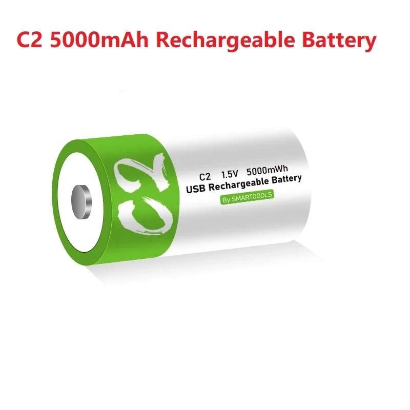 1.5V 5000mWh LR14 C Size Universal Micro USB Lithium Rechargeable Batteries For Water Gas Meter Radio Shaver Lipo C Battery Part