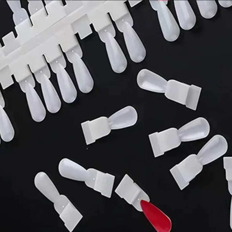 36 قطعة بطاقة اللون الطبيعي/واضح القابلة للإزالة مسمار الفن عرض أظافر صناعية نصائح رف دمعة تصميم مانيكير هلام البولندية ممارسة أداة #1