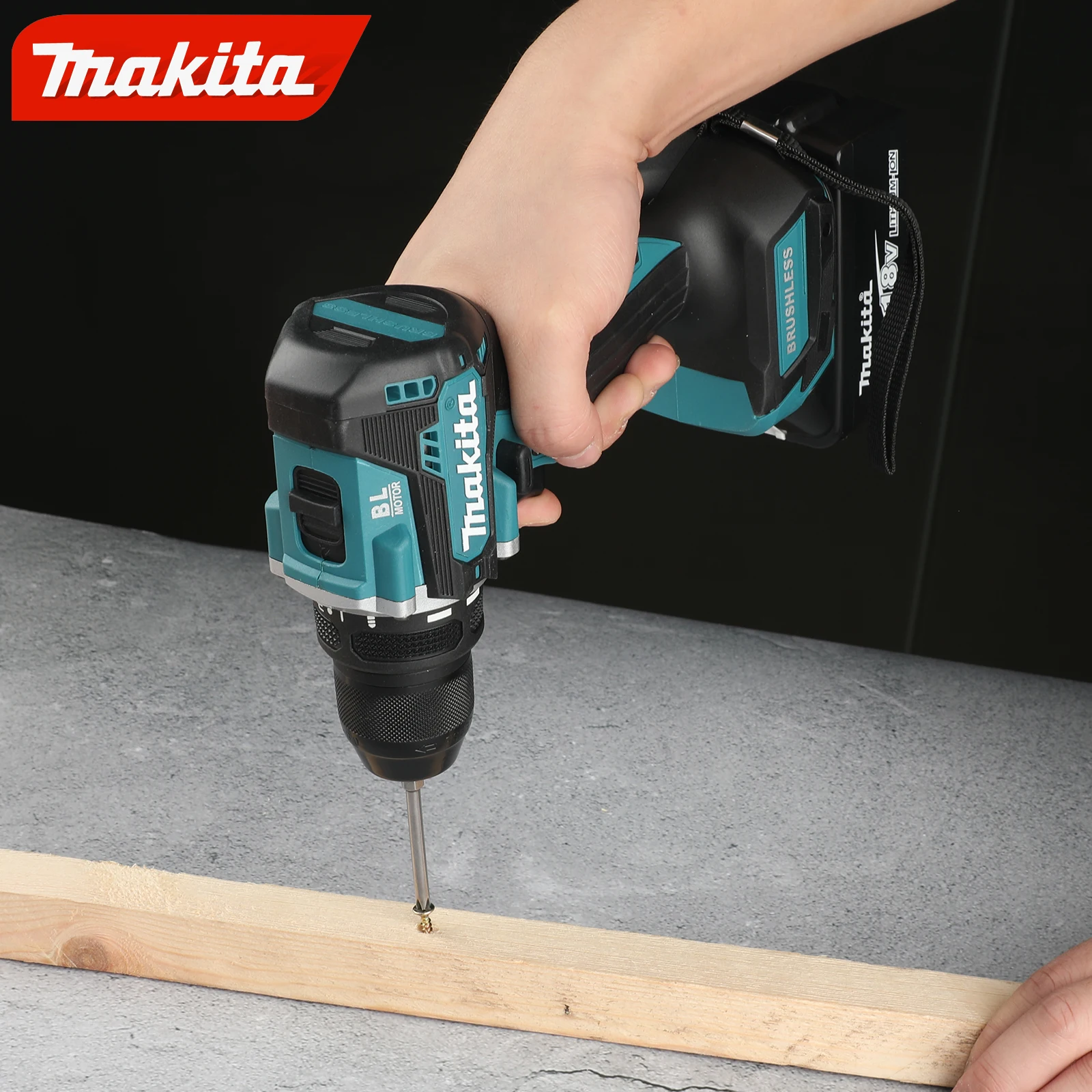 Makita DTD172 18 V Akku-Schlagschrauber LXT BL Bürstenloser Motor Elektrische Bohrmaschine Holz/Bolzen/T-Modus 180 N·M wiederaufladbare Elektrowerkzeuge