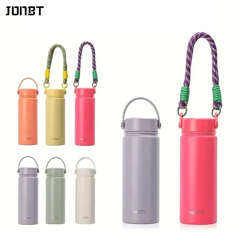 

18oz Thermal Water Bottle Stainless Tumbler Coffee Cup Outdoor Sports for Gym Office Camping Travel Leakproof Flasks Bottles New