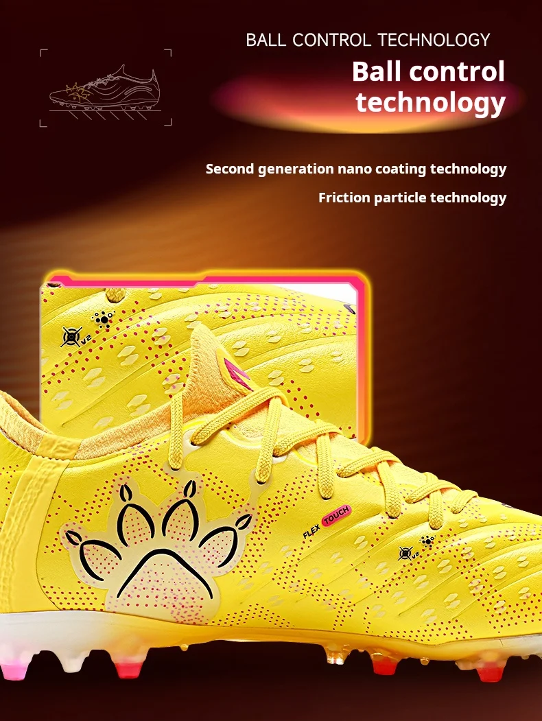 Kelme Hochwertige Fußballschuhe Kurze Stollen Rutschfeste Fußballstiefel Kunstrasen Dämpfung Training MG Fußballschuhe – Detail 7