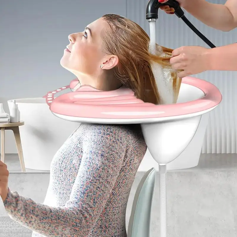 Inflatable Shampoo Basin,, Mobile Portable Basin, Sink WithAir Pump And Drainage, Soft And Comfortable Lightweight Shampoo