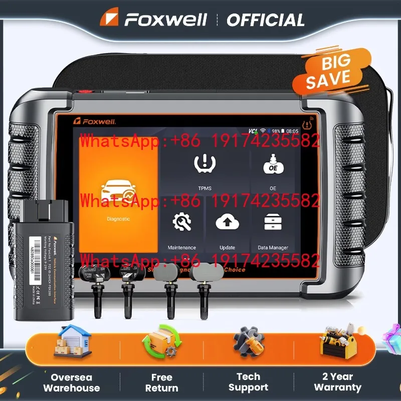 2026  NT809TS Bluetooth OBD2 Car TPMS Programming Tool Bi-Directional Control 30 Reset All System Diagnostic Scanner