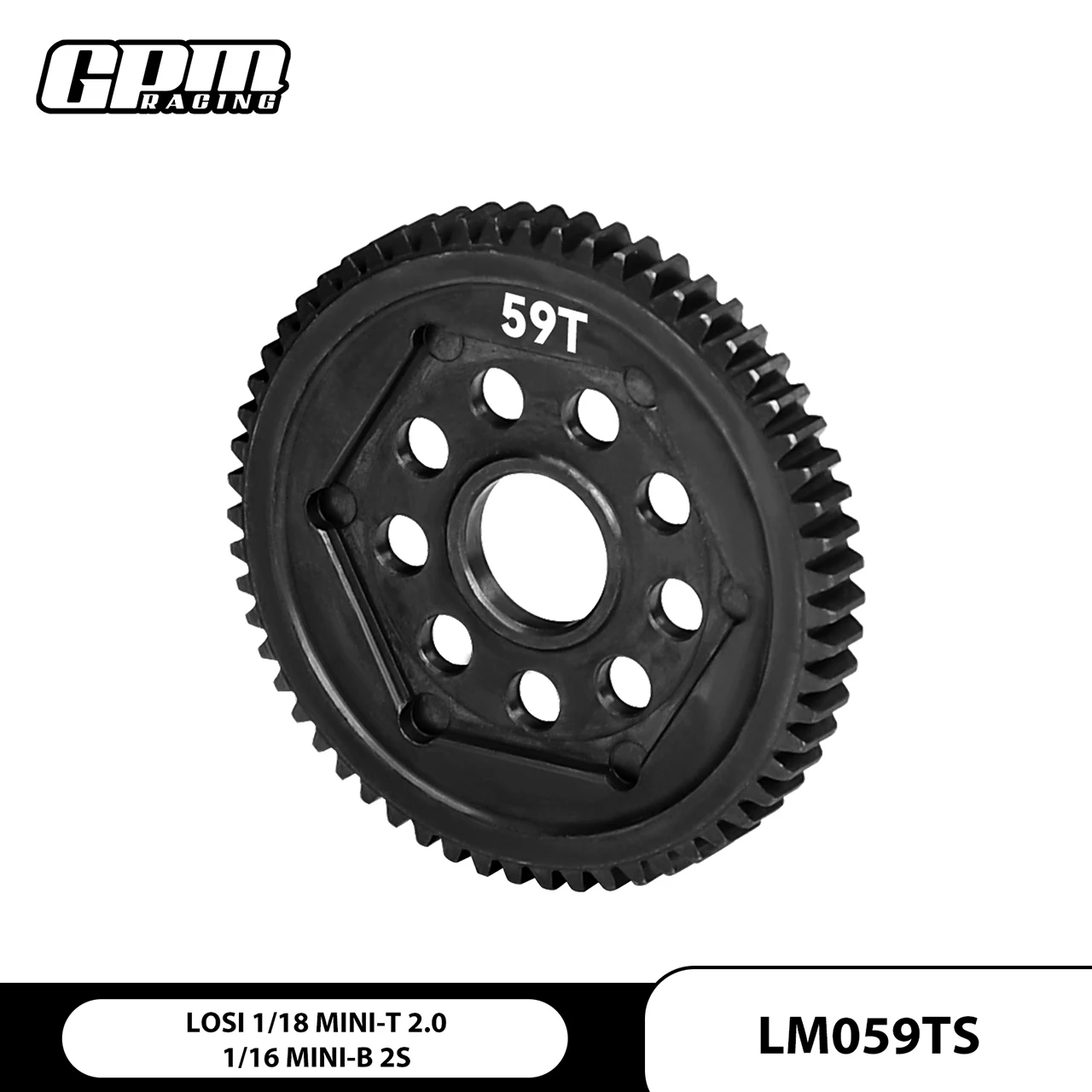 

GPM Harden Steel #45 Spur Gear 59T/60T/61T For TEAM LOSI 1/18 Mini-T 2.0 1/16 Mini-B
