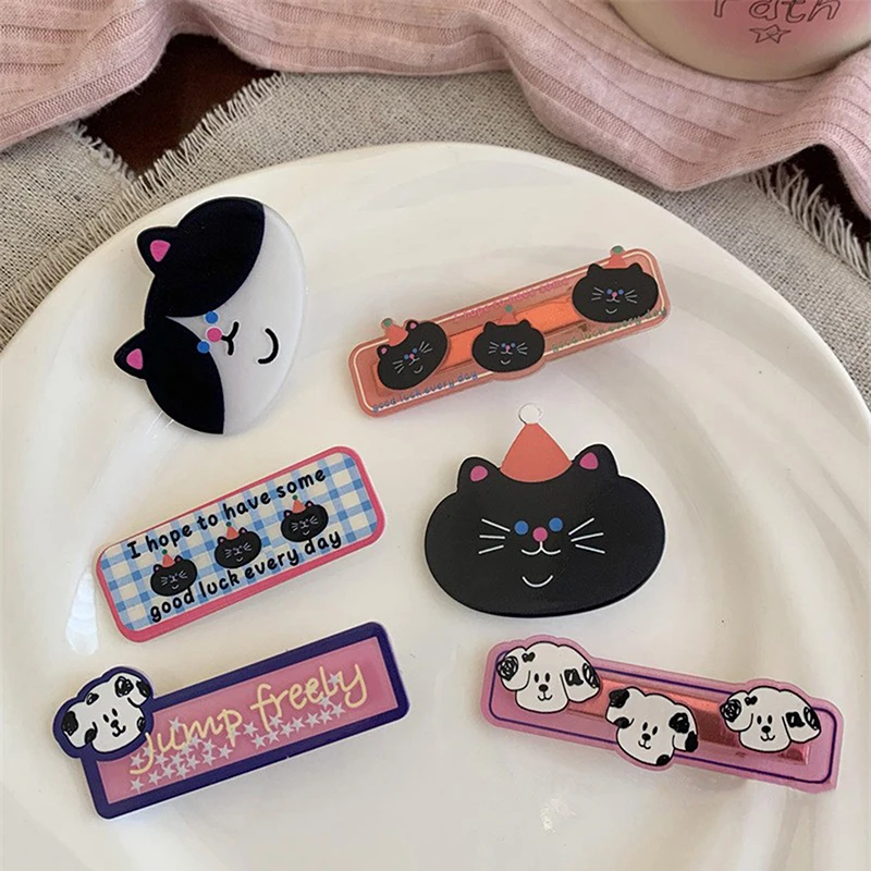 ダックビルヘアクリップ,漫画の動物,女性用,甘い女の子のためのハートの前髪,日本と韓国の漫画の帽子,ヘアアクセサリー