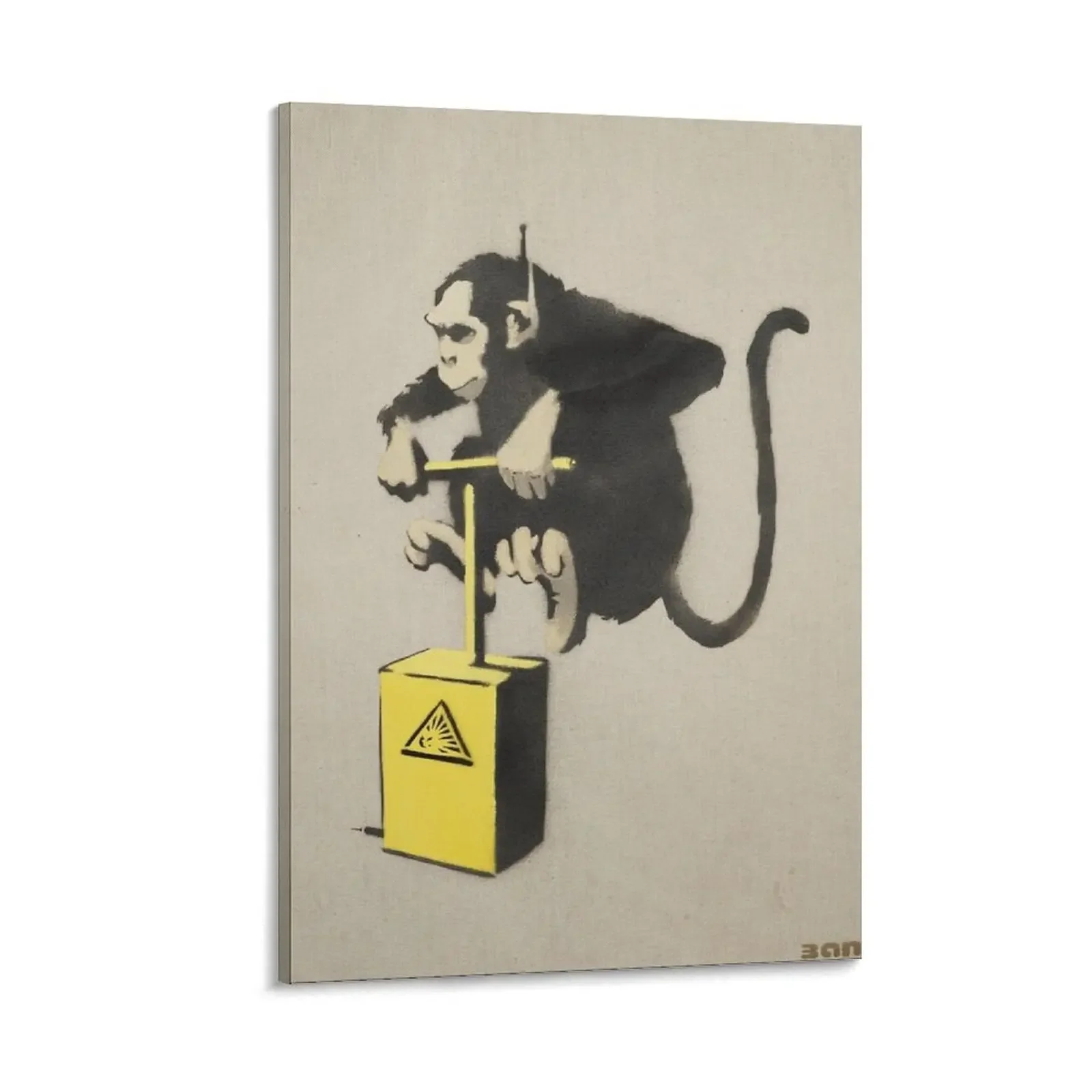 

BANKSY Monkey Detonator Signed In Stencil Canvas Painting home decoration luxury poster stickers & posters Wall posters