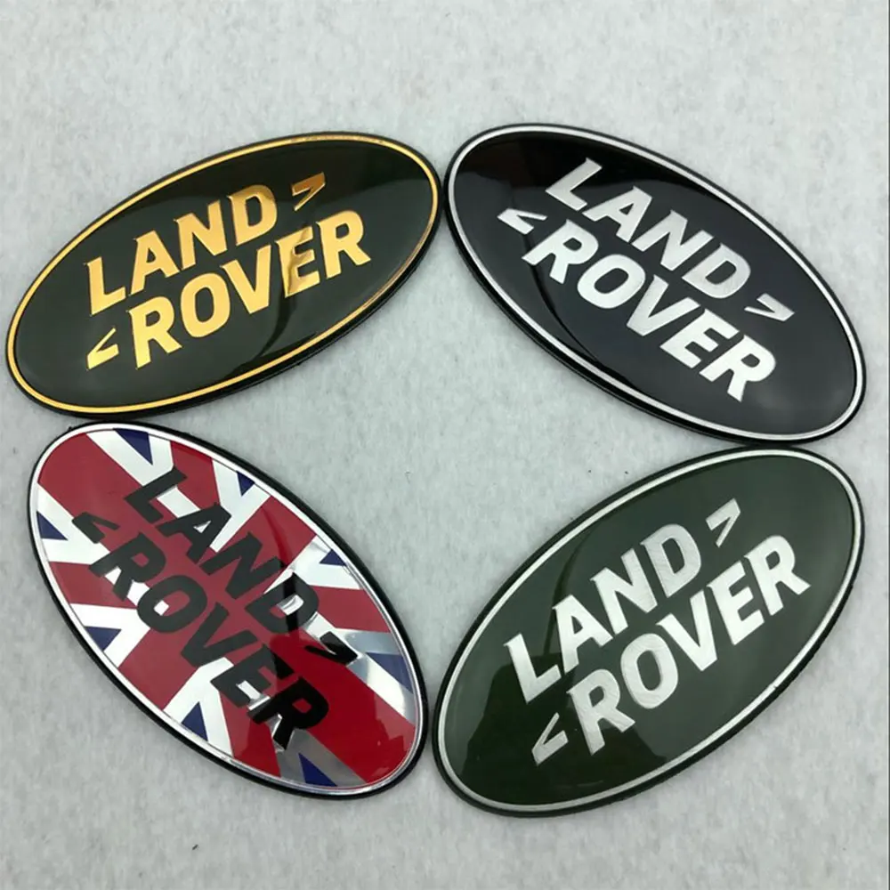 Land Rover Logo Car Front Grill Badge Trunk Sticker For Range Rover Discovery Sport Evoque Defender Velar Freelander Accessorie