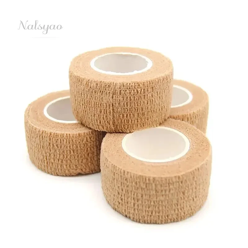 10pcs Self Adherent Cohesive Bandage Wrap Stretch Non Woven Self Adhesive Tape Skin Colour Athletic Elastic Bandage Medical