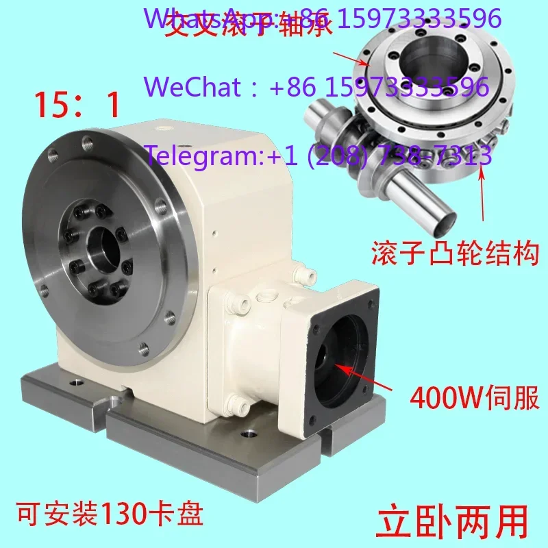 CNC Rotary A Axis Indexing Head With Roller Cam Reducer High Precision Positioning Rotary Shaft Used