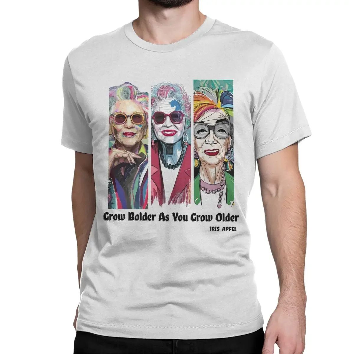 Men Women's T-Shirts Iris Apfel America Music Leisure 100% Cotton Tee Shirt Short Sleeve T Shirts O Neck Tops New Arrival