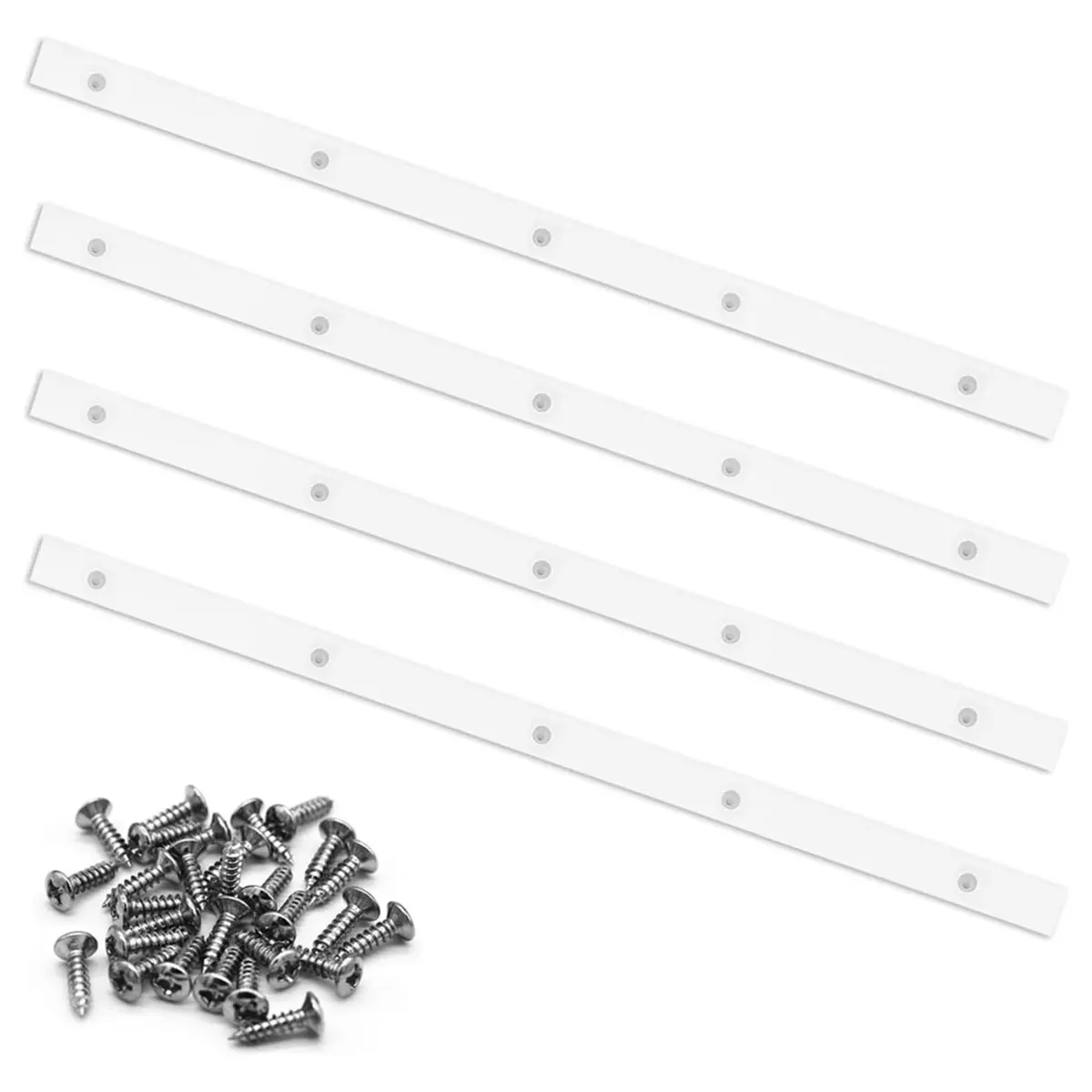 ABNH 4Pack Crosscut Sled for Table Saw,Miter Slot Runners,UHMW Miter Bar with Predrilled Holes & Screws Ideal for U Tracks