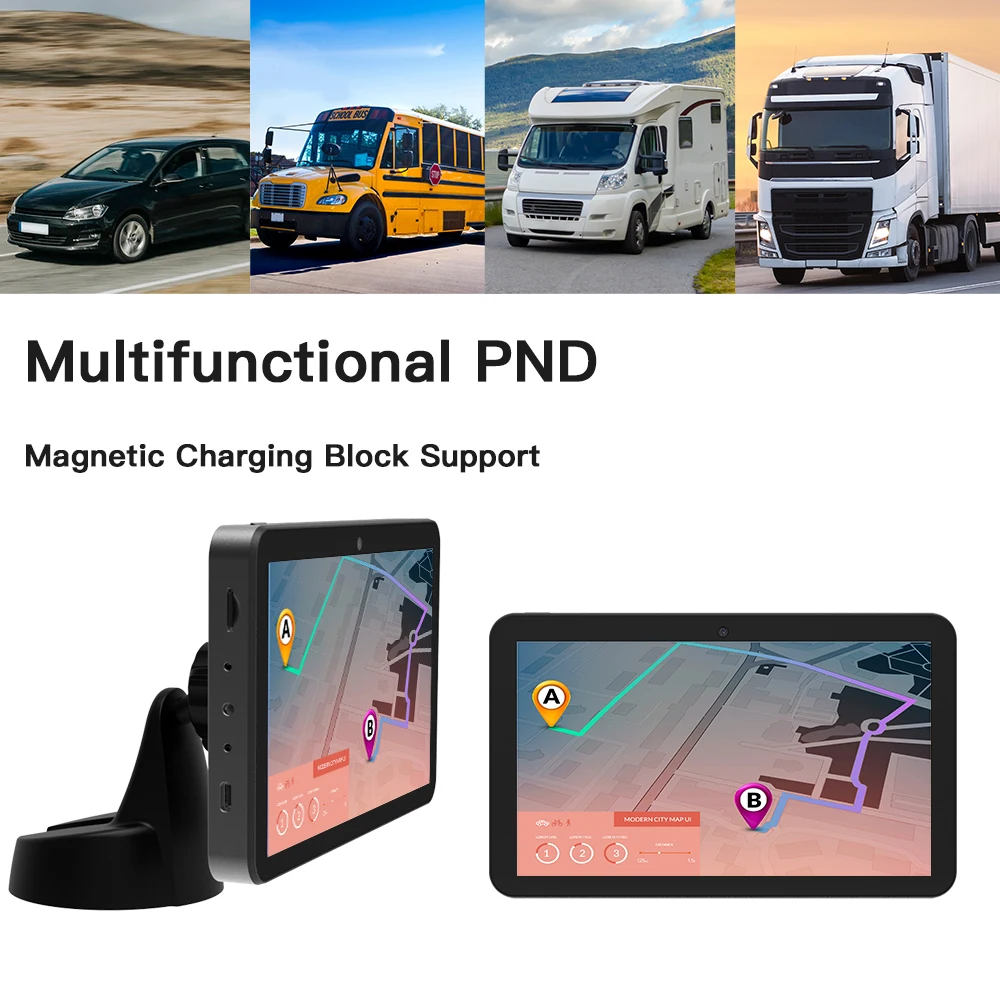 7 inch PND tablet PC Vehicle Portable Navigation Device 4G tablets 8 inch video display in car ODM tablet