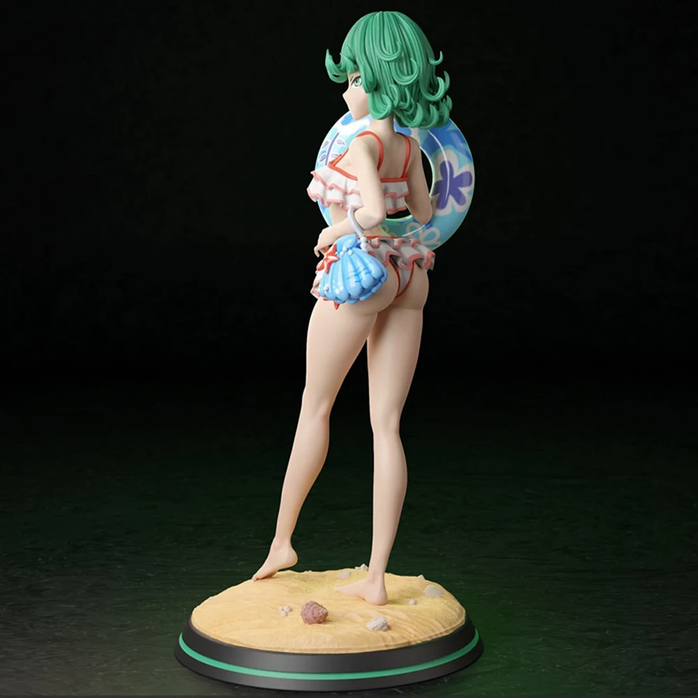 1/24 3d Printing Model Kit Beach Beauty Tatsumaki Resin Figure Model Kit DIY Miniature Reduction Statue Unpainted Kit Toys