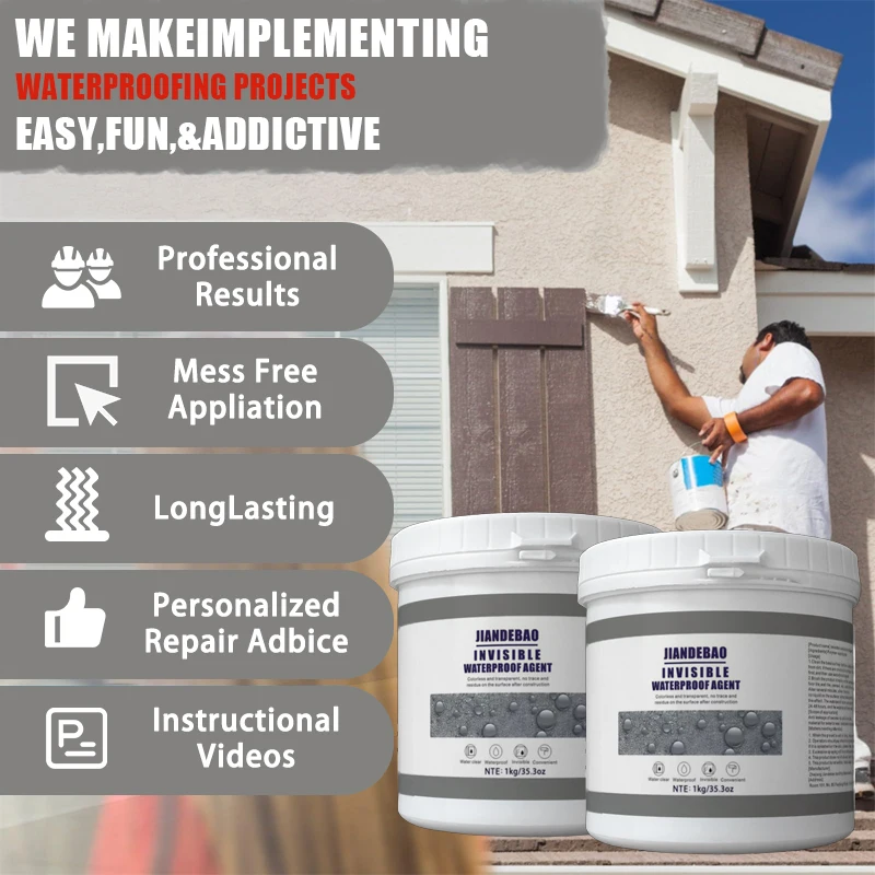 

1kg Transparent Waterproof Sealant - Leak-Proof for Kitchen & Bathroom