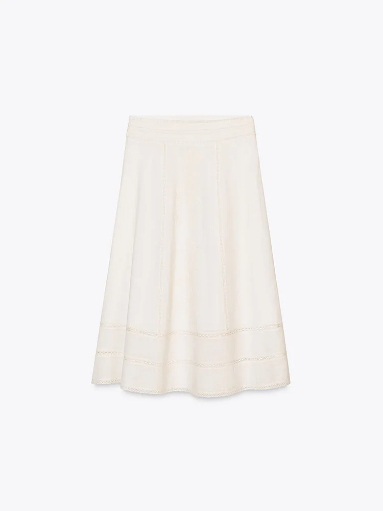

New Summer Women's Svel Top Midi Skirt Set Faionable Casual Outfit Two-Piece Ensemble Student orm Workwear