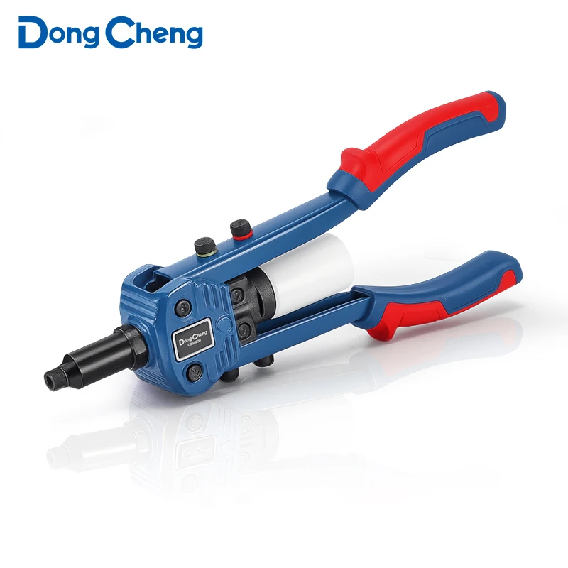 Self-Return Dual Handle Rivet Gun, CR-Mo Steel 3-Jaw Claw, Heavy Duty Blind Riveter for Metal Fabrication & Structural Work