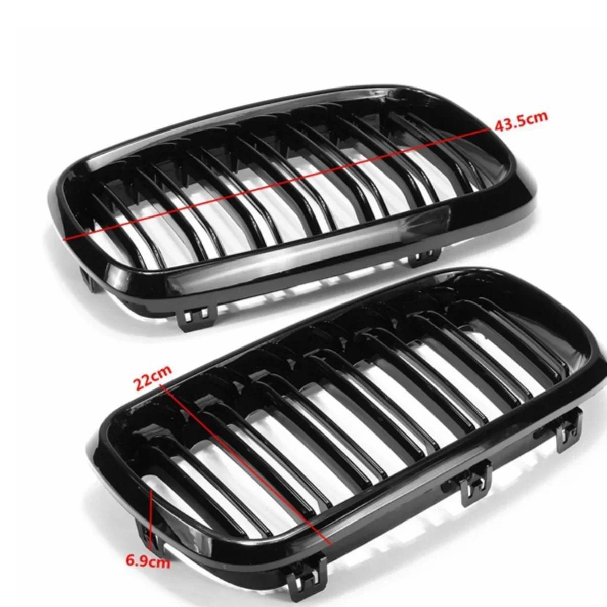 Glänzende schwarze Renn grills für BMW x5 f15 x6 f16 x5m f85 x6m f86 2011-2016 Kühlergrill Grill Frontniere 2014 2017