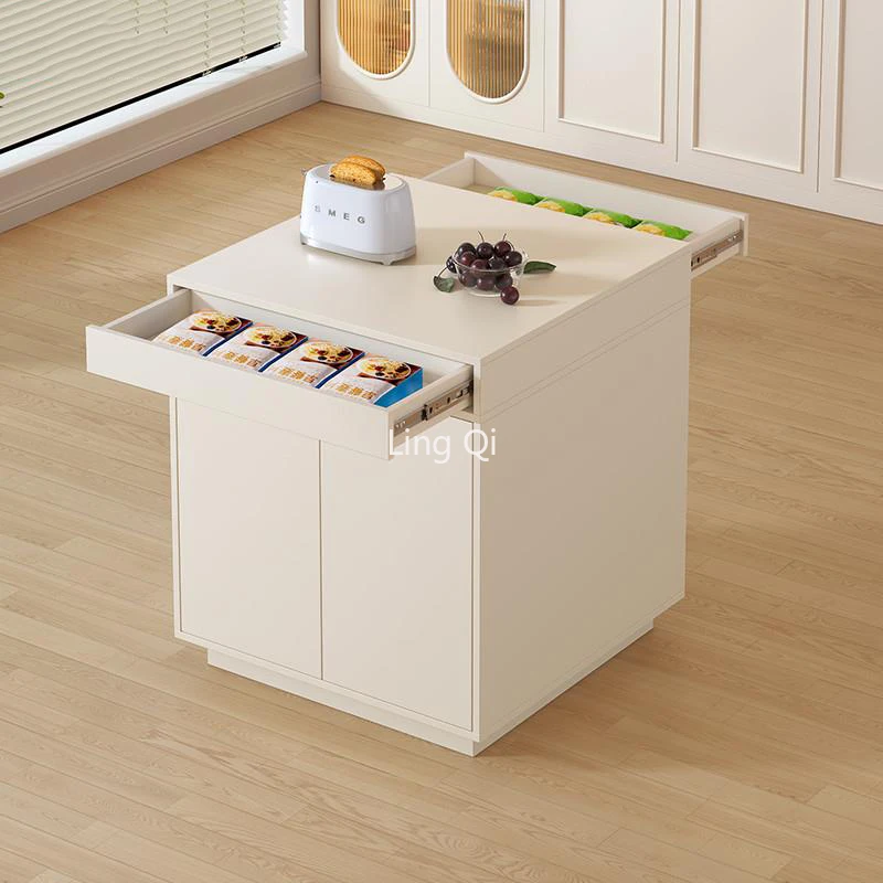 Nordic Modern Lslands Storage Entryway Utility Organizer Mobile Table Small Apartmen Bar Muebles De Cocina Dinning Set Furniture