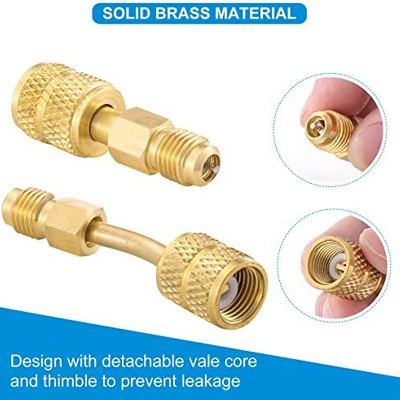 Connecteur de port sous vide de charge pour système CVC, accessoires de mini grotte fendue, R410A, 5 ", 16" femelle à 1 ", 4" mâle