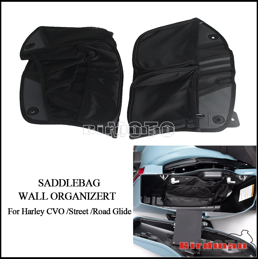 

Trunk Lid Fitted Lining With Organizer Storage Bag Pocket Saddlebag For Harley CVO Street Road Glide FLHXSE FLTRXSE FLHX 23-2024