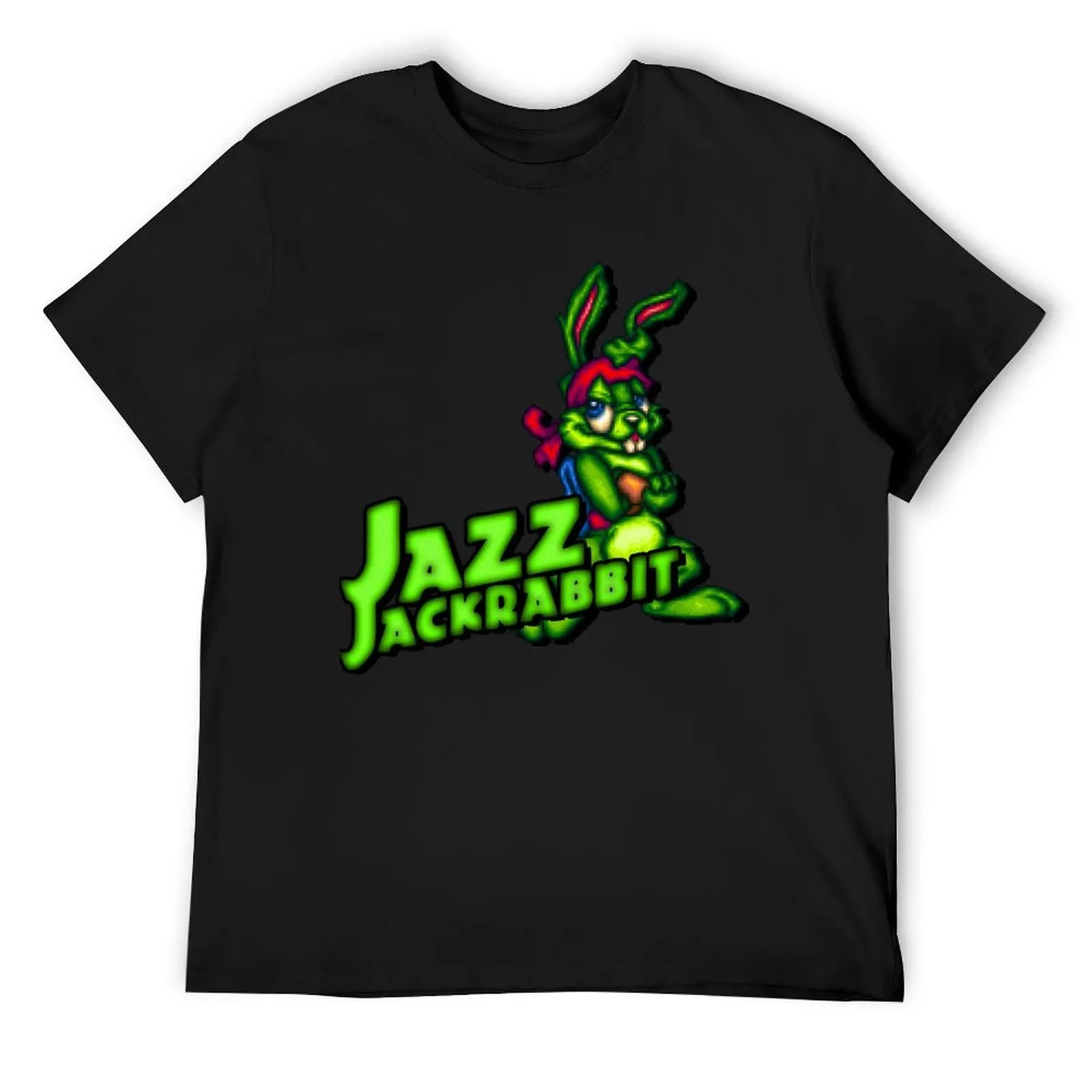 Jazz Jackrabbit - Classic Sprite with Logo Essential T-Shirt cute clothes blue archive T-shirts for men cotton