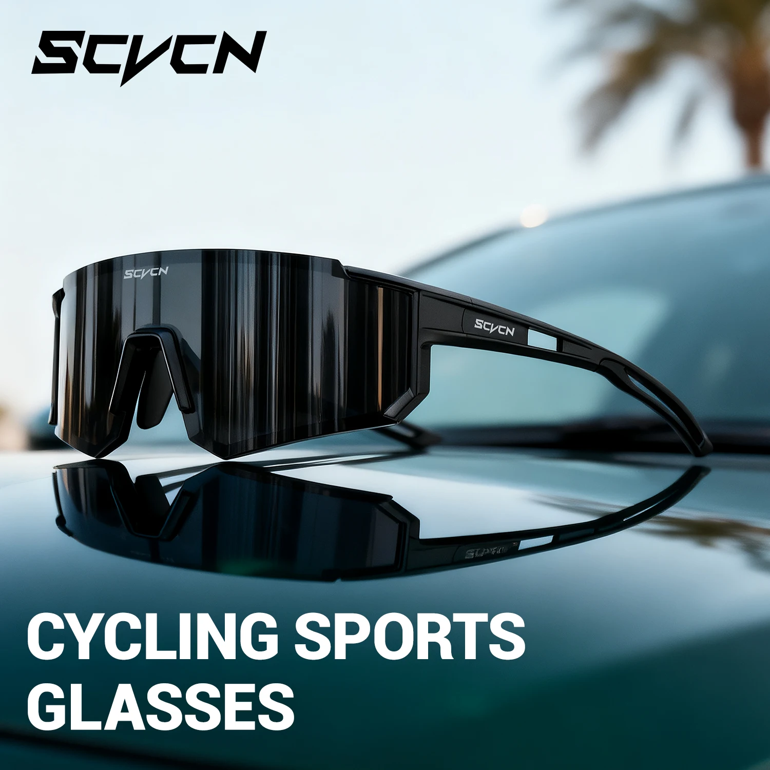 SCVCN Männer Radfahren Sonnenbrille Frauen Fahrrad Motorrad Brille Outdoor Sport Angeln Klettern Brillen UV400 Laufbrille