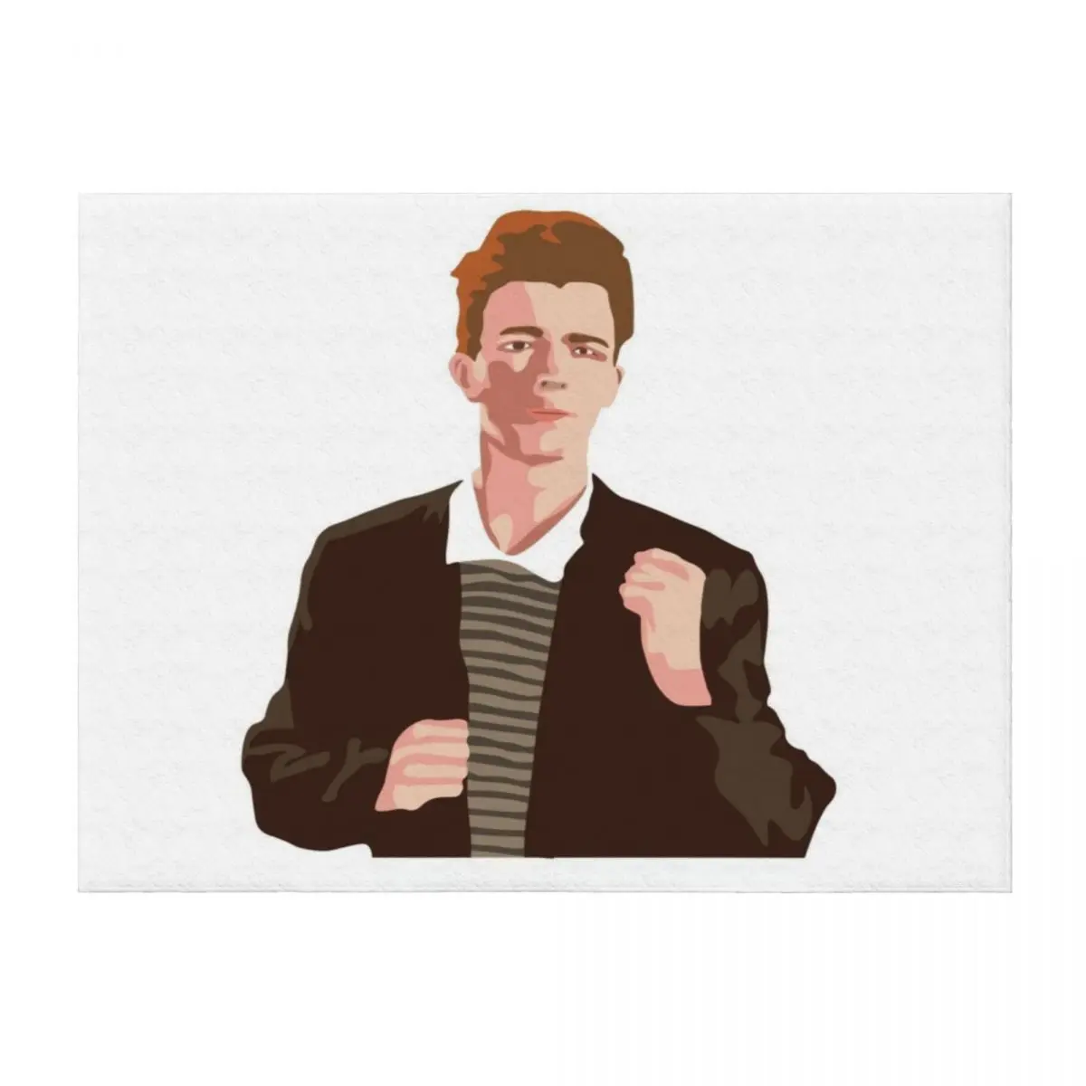 

Rick Roll Throw Blanket anime wednesday Tourist Plush Blankets