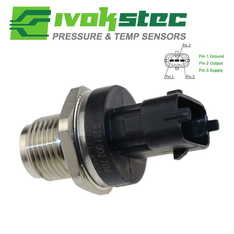 

Newest! 1800 Bar Free Shipping Fuel Pressure Sensor 0281002937 0281002706 0281002903 For Cummins Volvo Iveco Man Fiat Renault