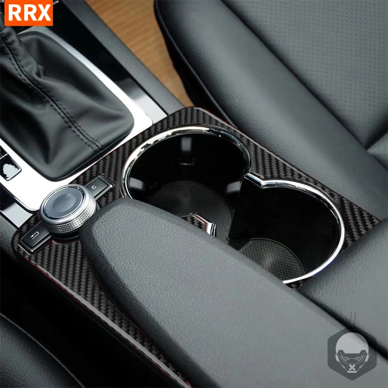 

Central Console Armrest Water Cup Holder Frame Carbon Fiber For C-Class W204 C180 C200 C250 Coupe Sport C300 C63 AMG 2007-2014