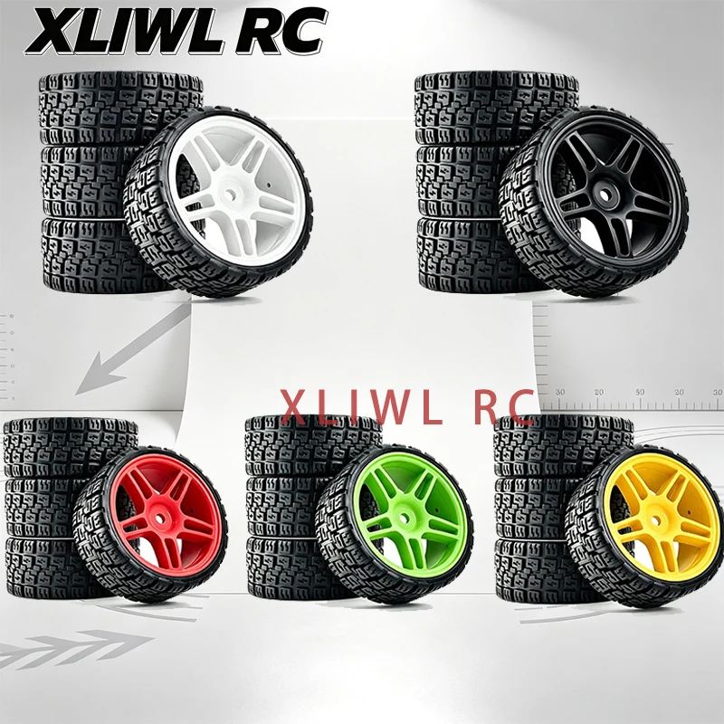 1/12 1/10 RC Rally Rubber Tires Drift Racing Tyres Fit LDRC P12 RX12 Tamiya M‑Chassis M MF MB XM RC Touring Car Upgrade Parts