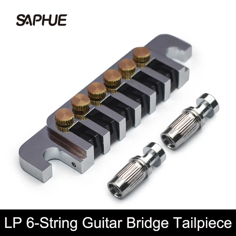 Guitar Bridge Tailpiece-Vintage Bridges with Studs and Inserts Replacement Compatible with LP Les Paul 6-String Electric Guitar