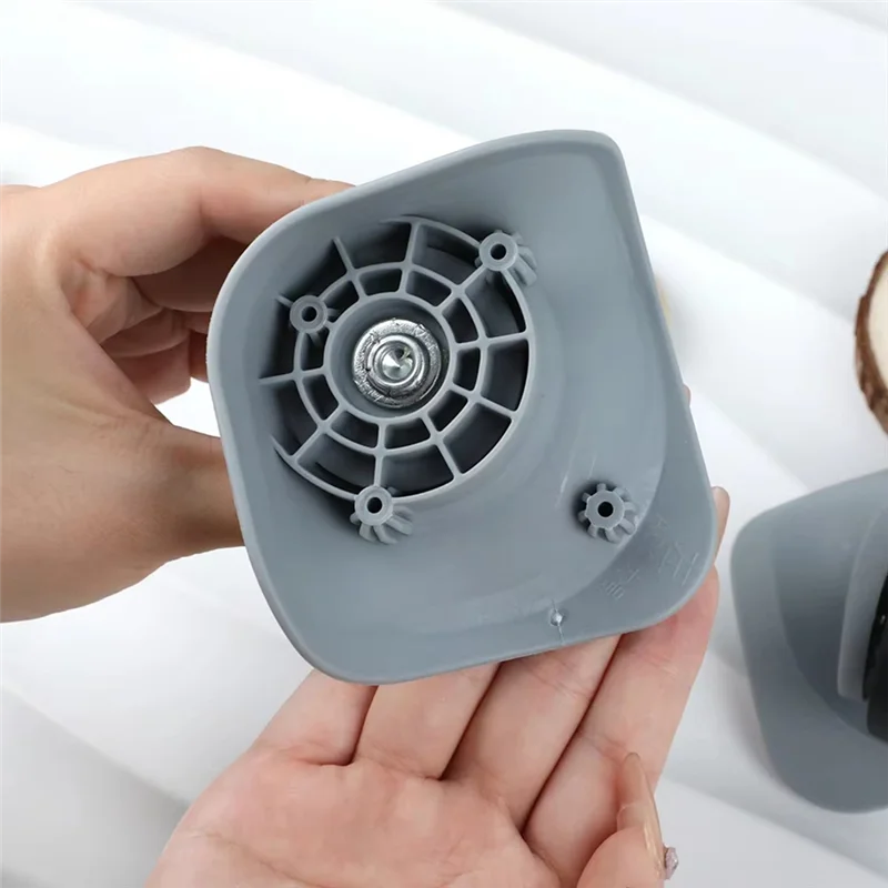 ABDJ-accessoires de chariot 2 paires de roues de bagages de remplacement pour valise silencieuse bagages Spinner roulette A08 roues en caoutchouc