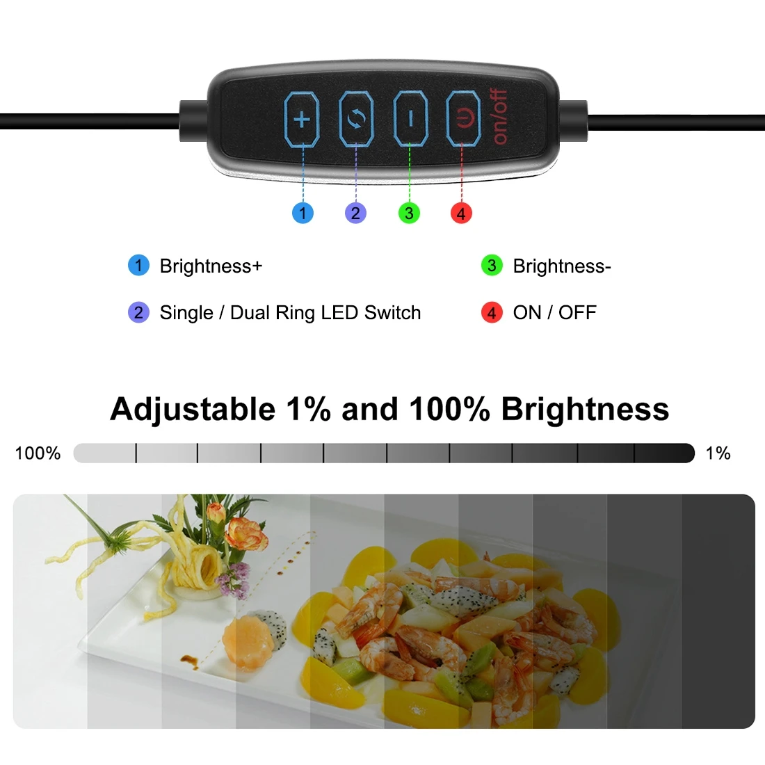PULUZ 30cm Folding Ring Light Photo Lighting Studio Shooting Tent Box Kit with 6 Colors Backdrops Emart  Diffuse Studio Soft box gallery 3