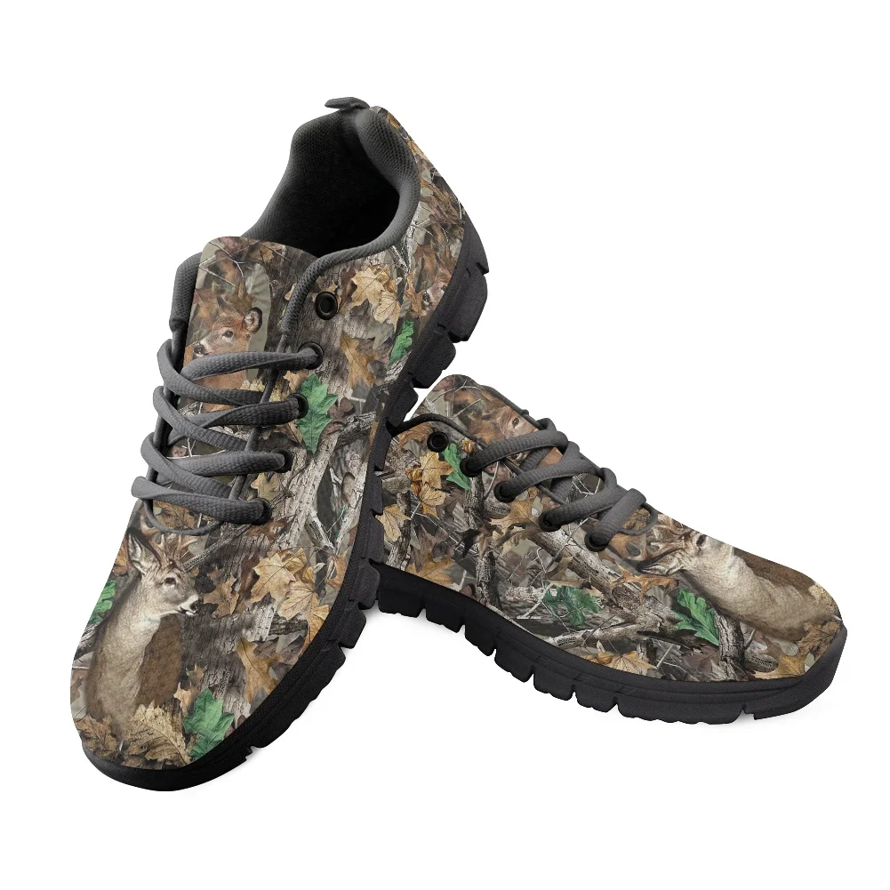 

Camo Deer Camouflage Hunting Sports Shoes Mens Womens Teenager Kids Children Custom Sneakers High Quality Couple Casual Shoes