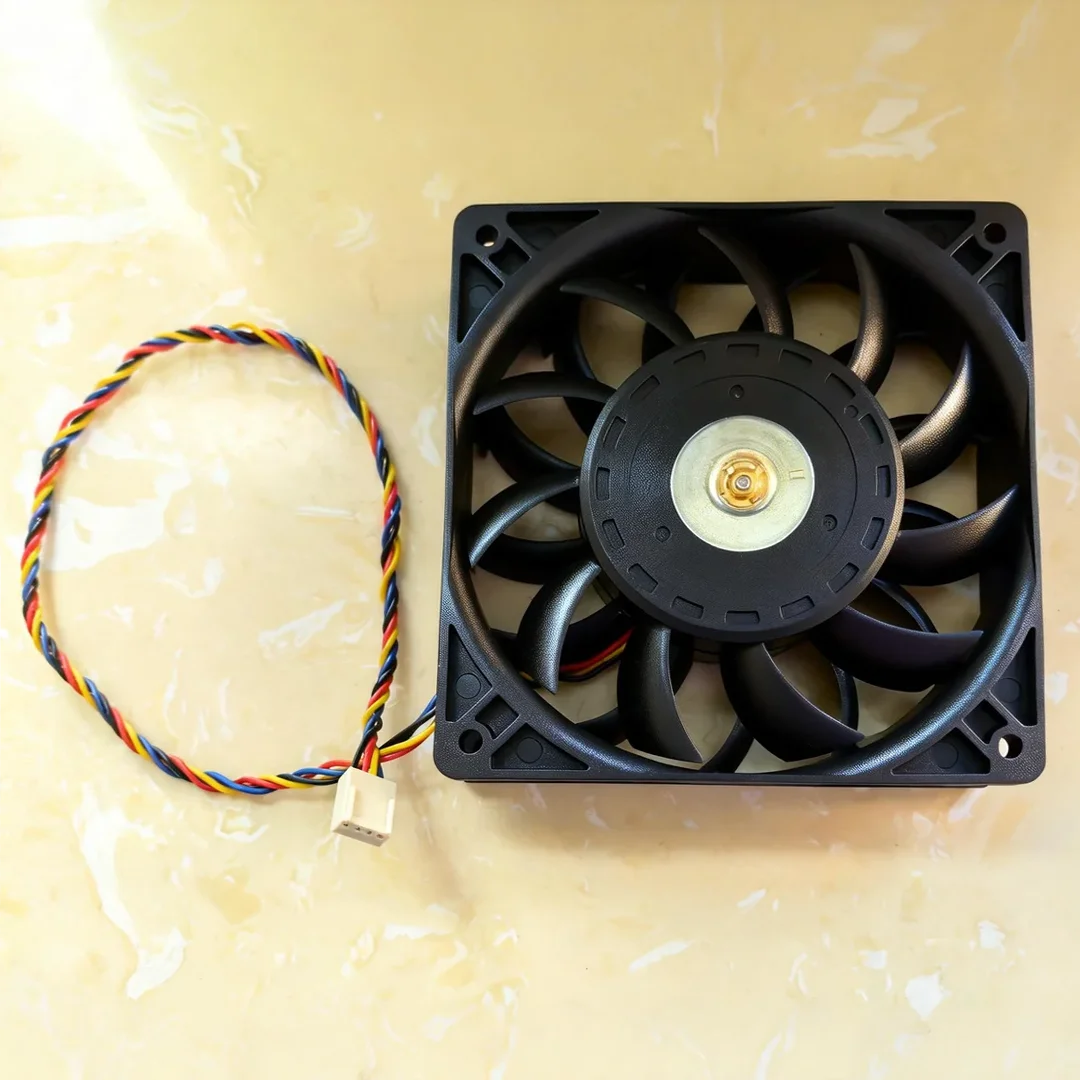JUMPEAK 12V Two Ball Bearing 12025 120mm PC Cooling Fan PWM 4PIN 3200RPM High Speed For Computer Server Cabinet Case CPU Cooler - view 6
