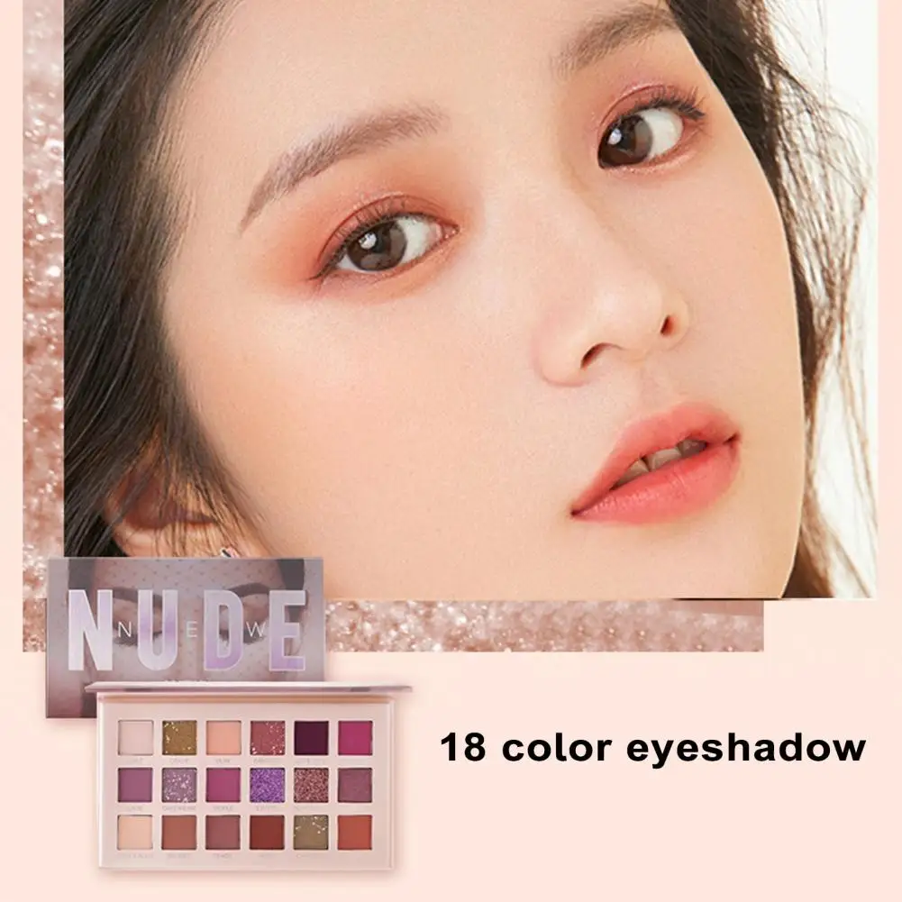 

Richly Pigmented Eyeshadows Lightweight Eyeshadow Palette Vibrant Earth-toned Eye Shadow Palette with 18 for Stunning