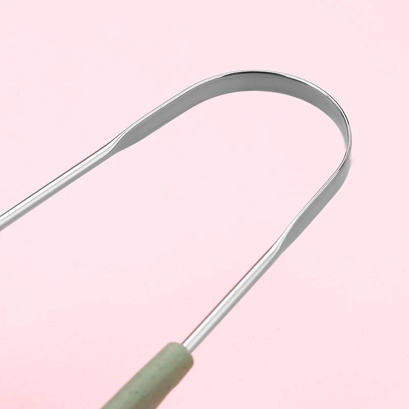 1 Stück U-förmiger Edelstahl-Zungenschaber, Metall-Zungenschaber für Frischen Atem, Zungenreinigung, Zahnbürste für Mundhygiene – Detail 9