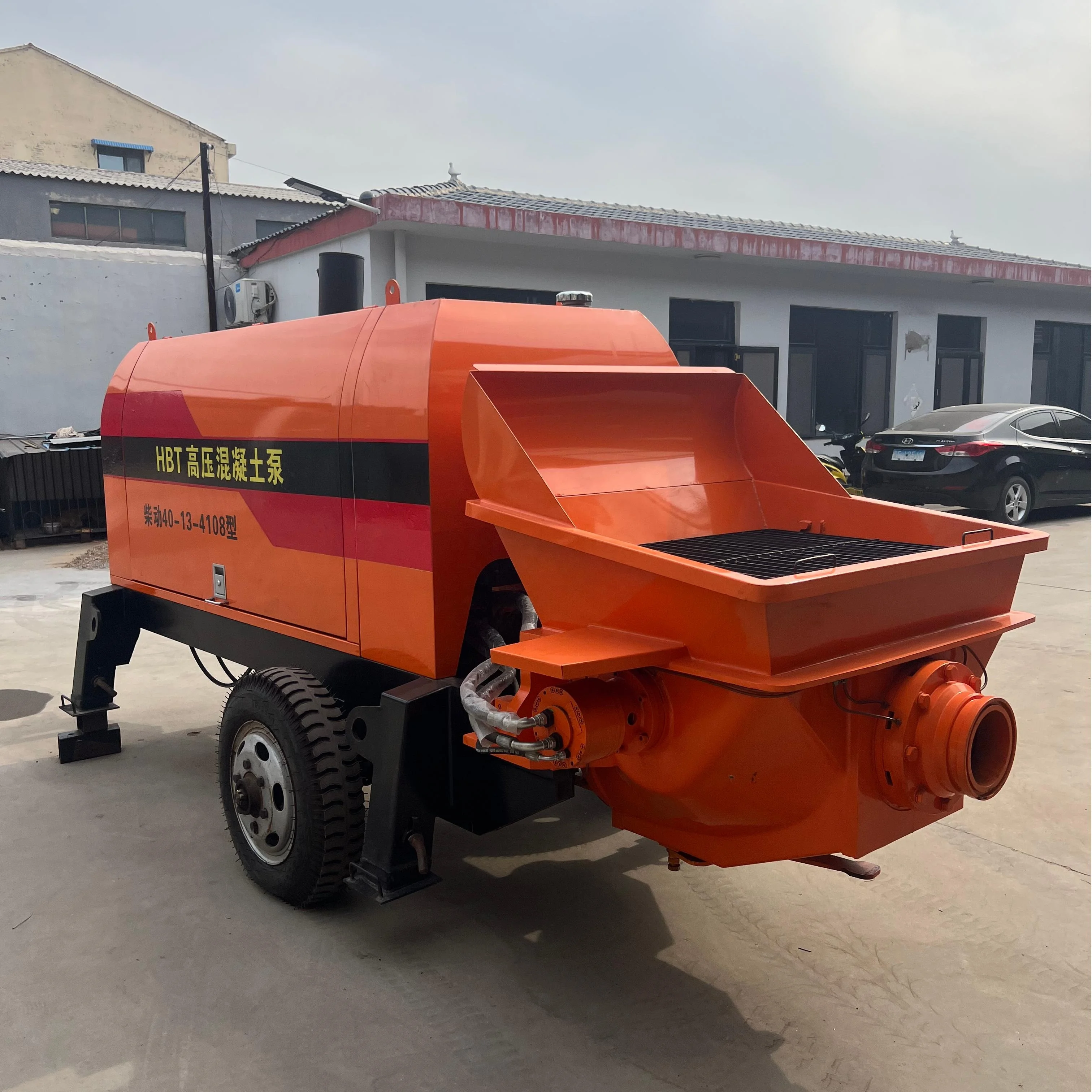 YG Customized High Quality Diesel Remote Control Concrete Delivery Pump with Engine and Motor Building Cement Mortar Pouring Pum