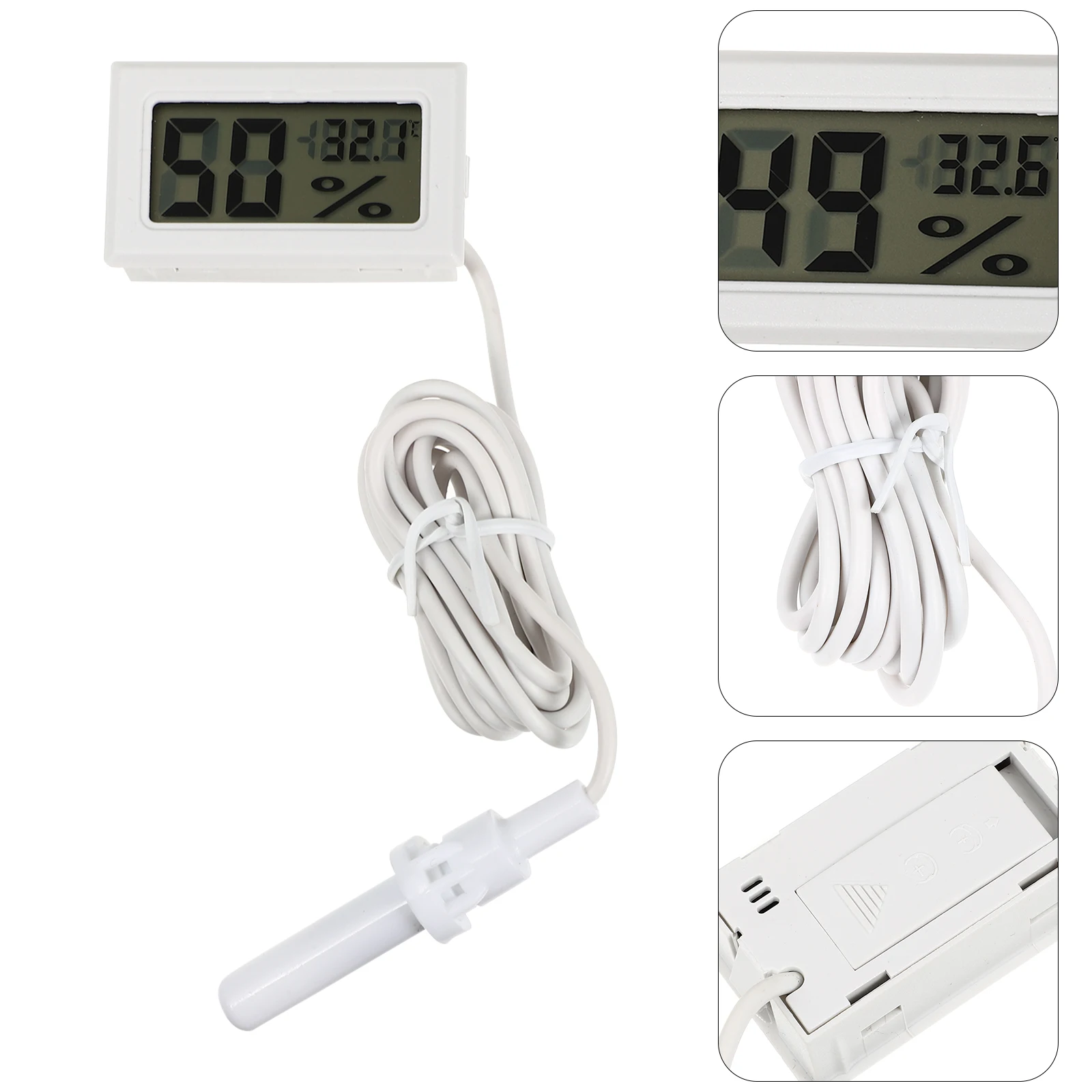 

Digital Hygrometer Thermometer Home Room Temperature Humidity Meter Monitor Desktop Design Clear Screen Kitchen
