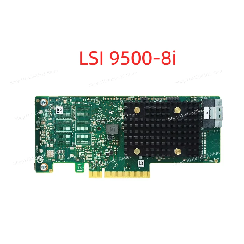 LSI 9500-8i 9500-16i 05-50134-01 PCIe 4.0 x8 SAS3808 8 منافذ داخلية 12 جيجابايت/ثانية SAS، 6 جيجابايت/ثانية SATA، NVMe ثلاثي الوضع HBA #2