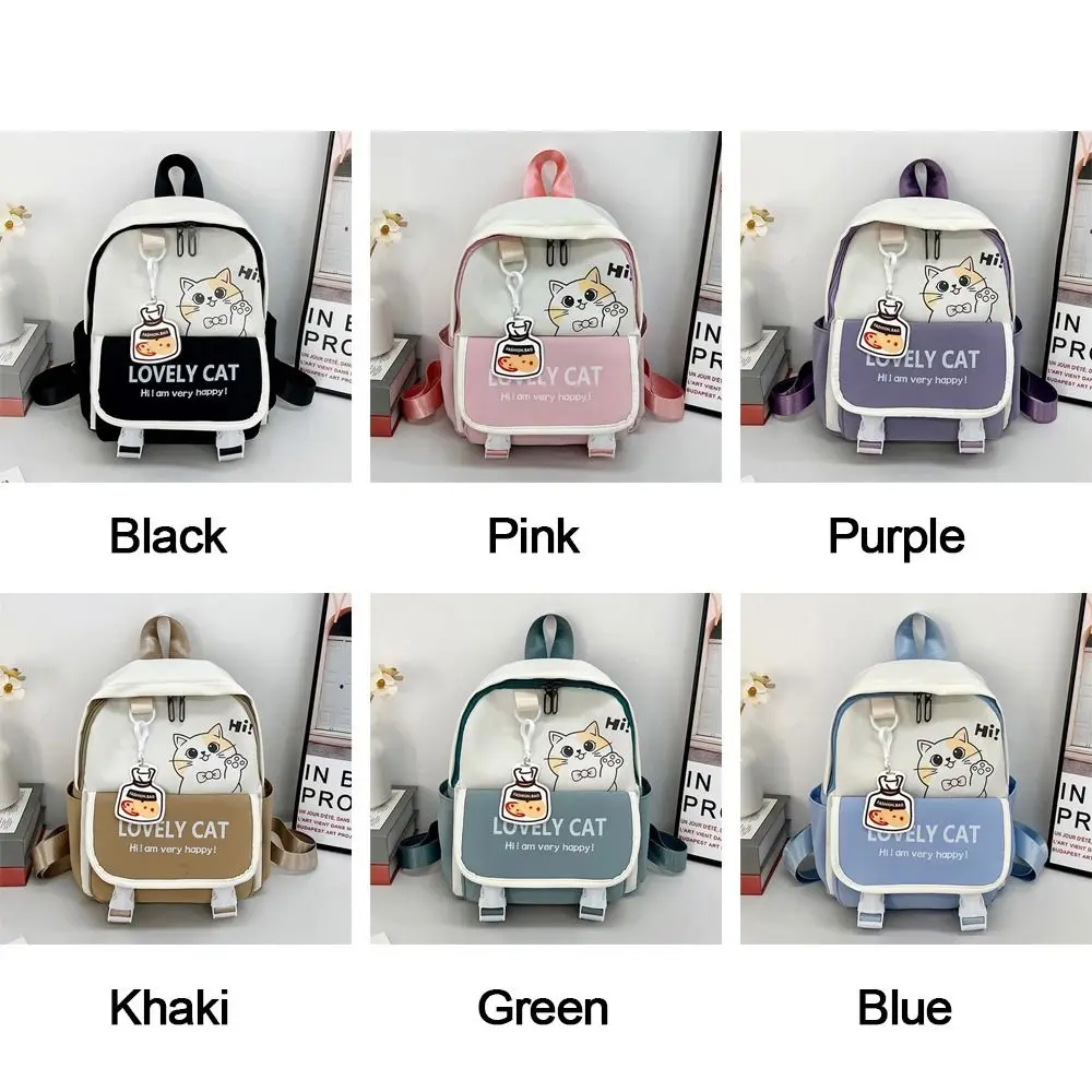 Kawaii Large Capacity Backpack Cute Cat Ultra-light Schoolbag Shoulder Bag Gift