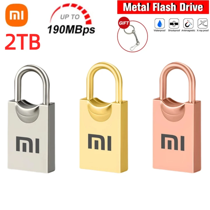 Xiaomi-unidad Flash USB 100% Original, Pendrive de Metal de alta velocidad, 256 GB, 512