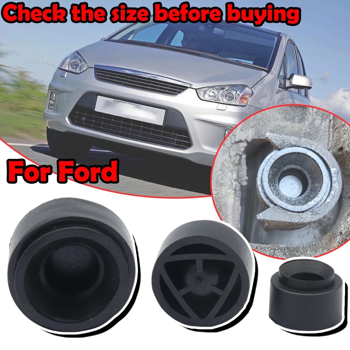 

Car Engine Cover Mounting Clip For Ford Focus C-Max Galaxy Transit Mondeo Fiesta Push-on Connector Grommet Bushing Absorber
