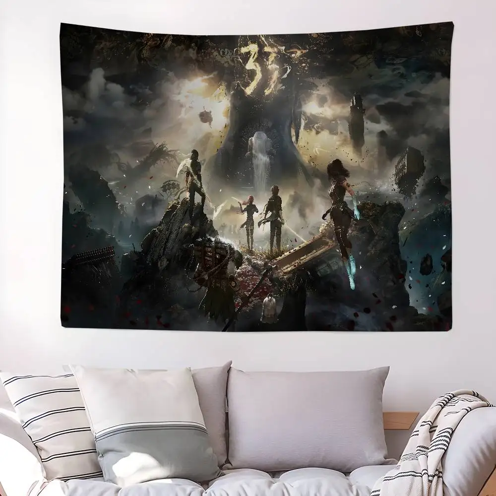 Game C-Clair O-Obscur E-Expedition 33 Hanging Bohemian Tapestry Hanging Tarot Hippie Wall Rugs Dorm Japanese Tapestry