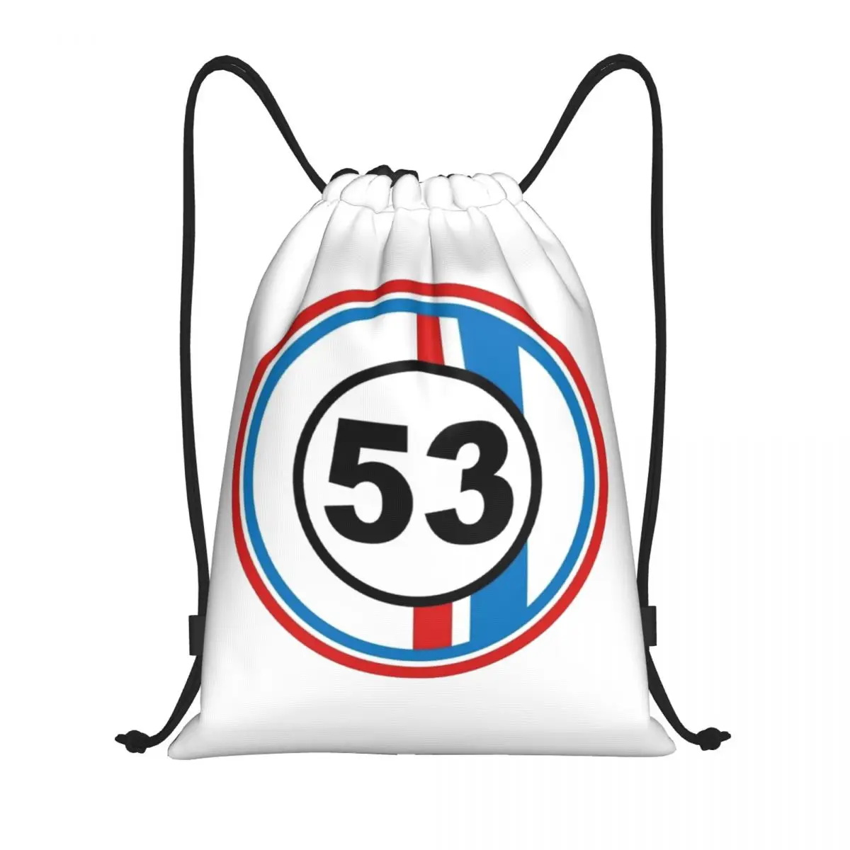 

Herbie Cnumber 53 The Love Bug No Backpacks Portable Drawstring Bundle Pocket Shoes Bag Book Bags for Travel School