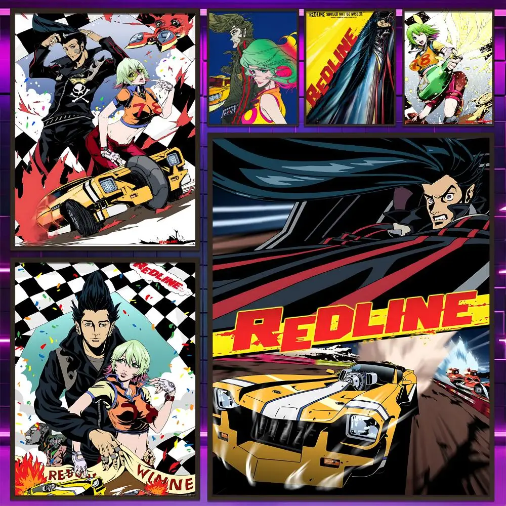 High-Octane Anime R-REDLINEs Poster Versatile HD Waterproof 