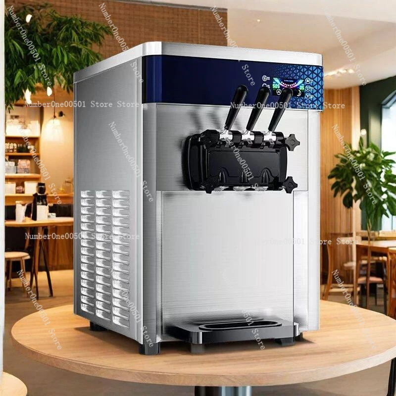 

Mobile Soft Serve Ice Cream Machine Commercial Automatic Cone Maker for Food Truck Stall