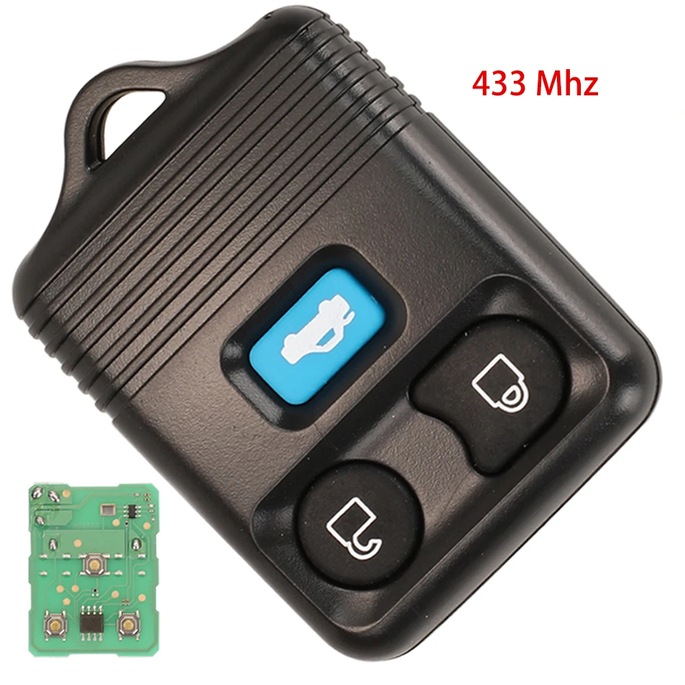 Jingyuqin New 3 Buttons Remote Car Key Fob Control 433 MHZ For Ford Transit MK6/Connect 2000 2001 2002 2003 2004 2005 2006